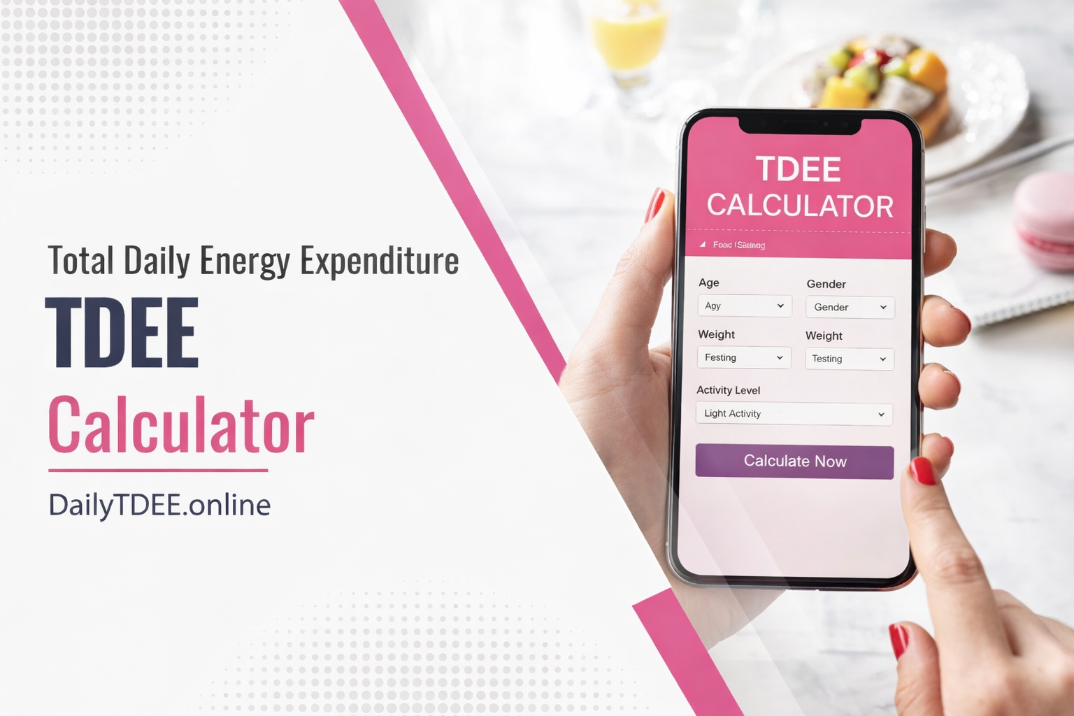 Free TDEE calculator using Mifflin-St Jeor equation"