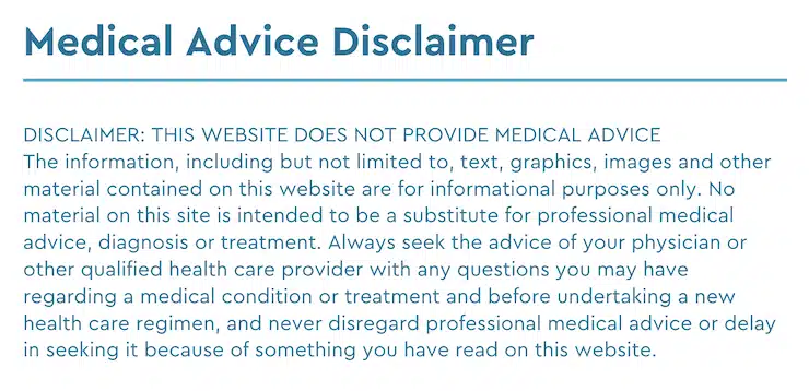 TDEE calculator disclaimer, This website provides informational content only and is not a substitute for professional medical advice, diagnosis, or treatment.